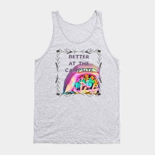 Life is Better at the Campsite (6 boys inside tent) Tank Top